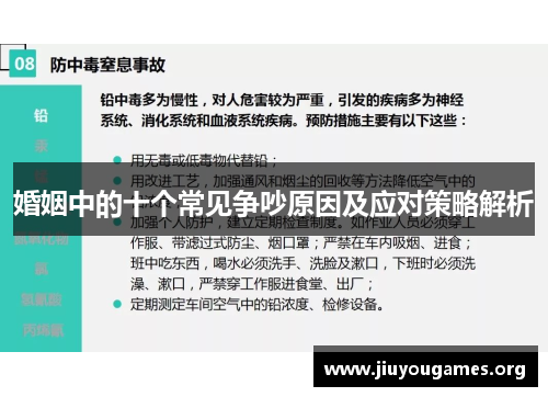 婚姻中的十个常见争吵原因及应对策略解析