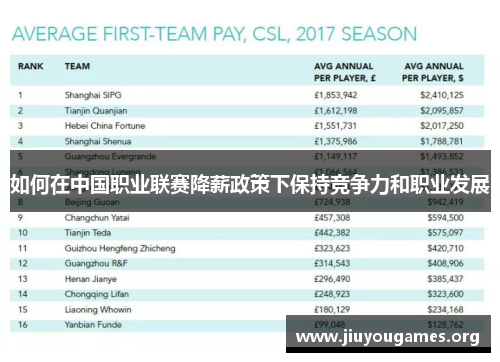 如何在中国职业联赛降薪政策下保持竞争力和职业发展